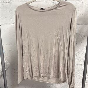 DREW Beige Long Sleeve Top - Thin Top - Great Condition - Size Medium
